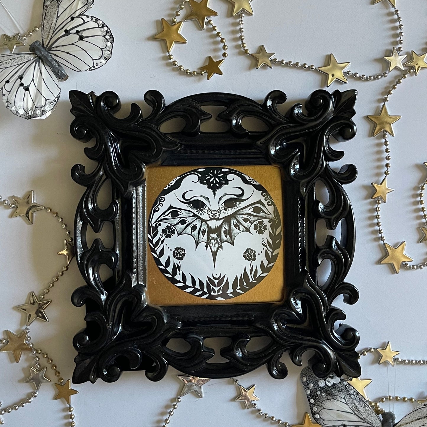 Bat Eyes Square Frame