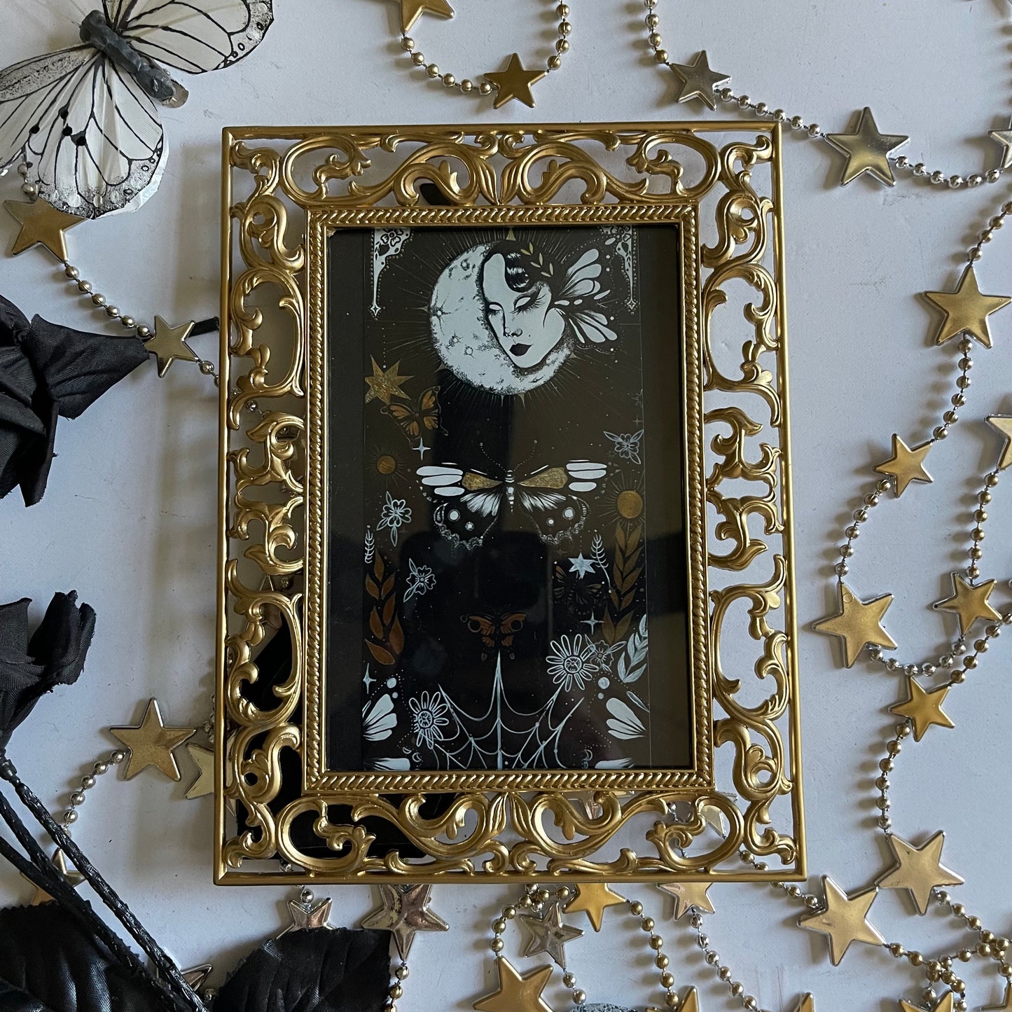 Gold Metal Frame of Moonlight