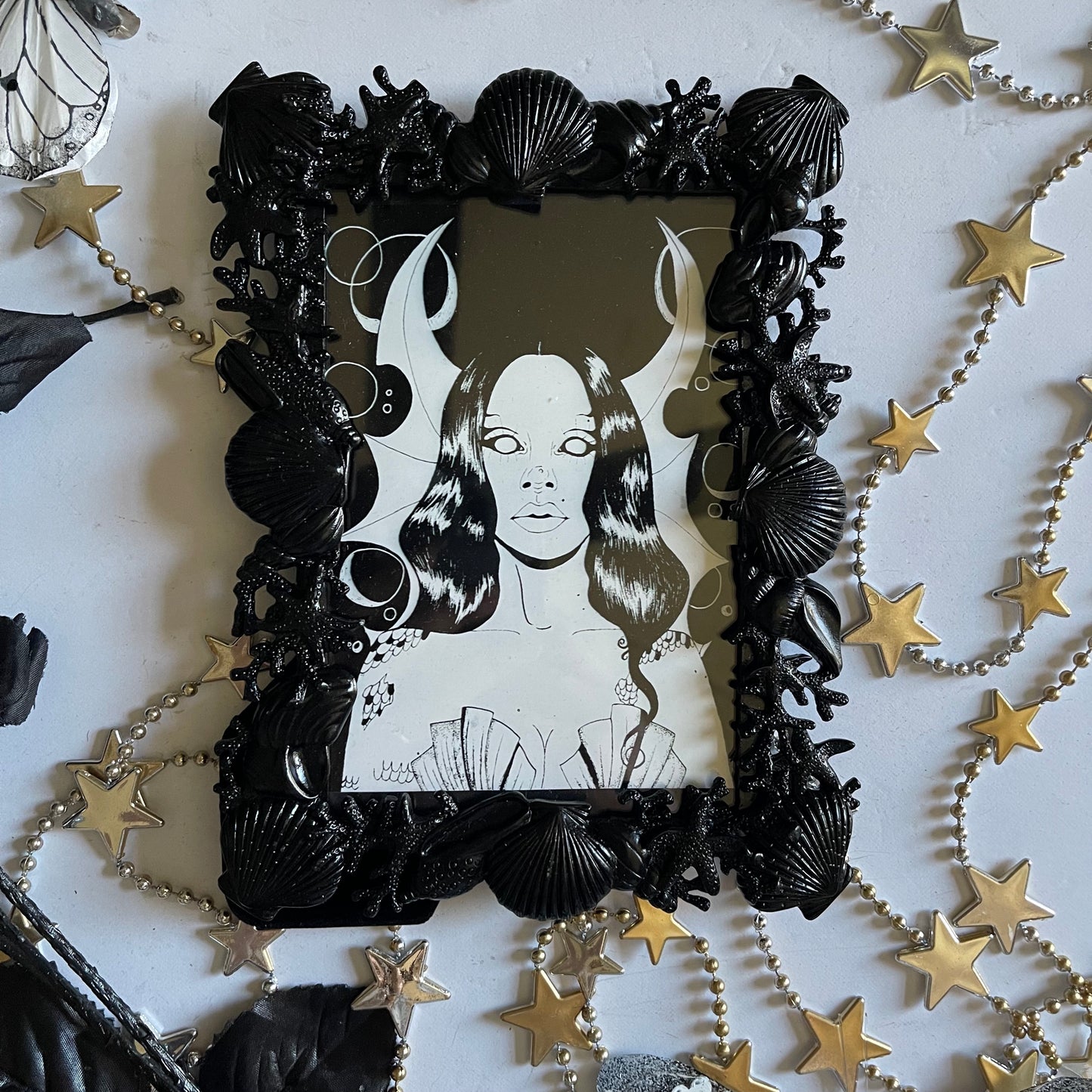 Siren Seashell Frame Artwork